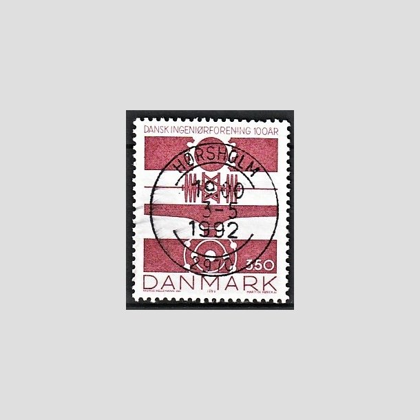 FRIMRKER DANMARK | 1992 - AFA 1013 - Ingenirforeningen 100 r. - 3,50 Kr. rd - Lux Stemplet