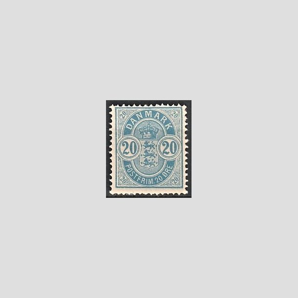 FRIMRKER DANMARK | 1884-85 - AFA 36 - 20 re bl omv.vm. - Postfrisk