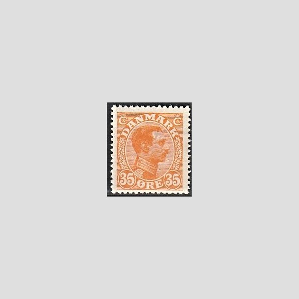 FRIMRKER DANMARK | 1913 - AFA 73 - Chr. X 35 re orange (PF) - Postfrisk