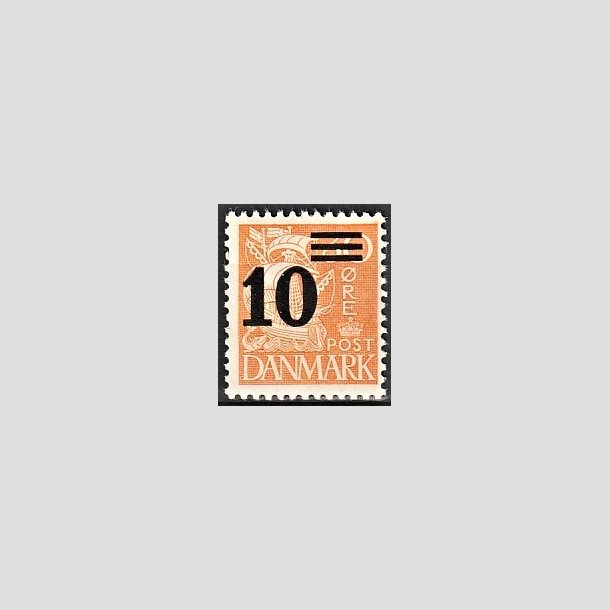 FRIMRKER DANMARK | 1934 - AFA 222 - 10/30 re orangegul provisorier - Postfrisk