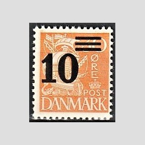 FRIMRKER DANMARK | 1934 - AFA 222 - 10/30 re orangegul provisorier - Postfrisk