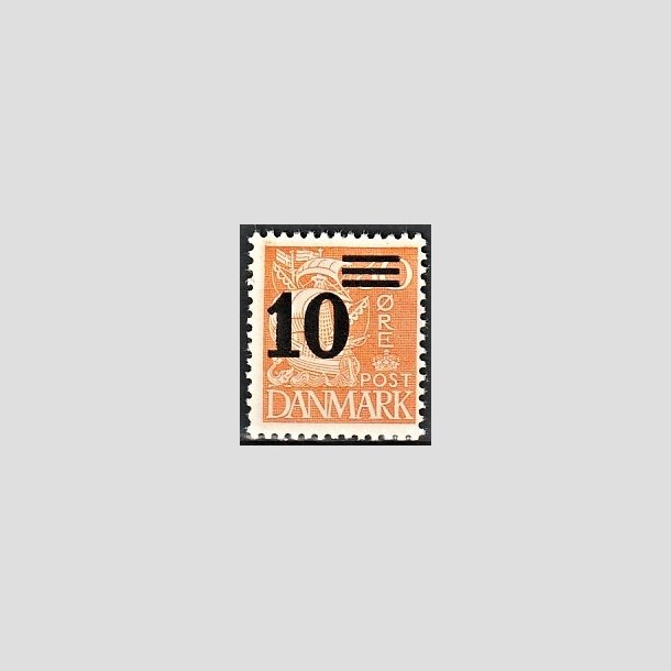 FRIMRKER DANMARK | 1934 - AFA 222 - 10/30 re orangegul provisorier - Postfrisk