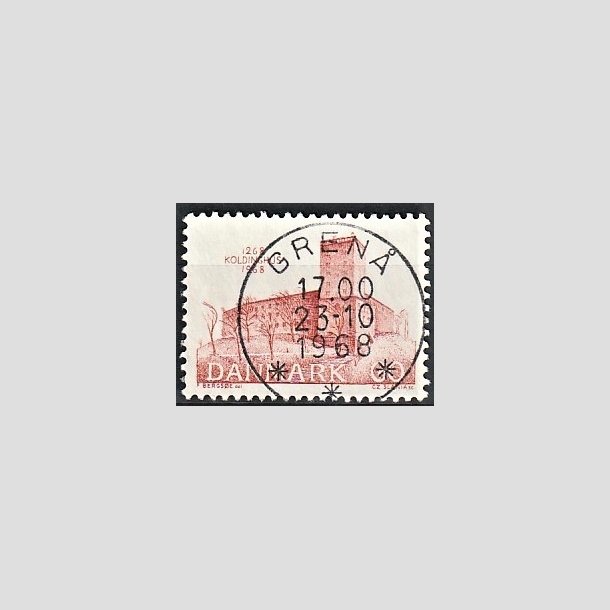 FRIMRKER DANMARK | 1968 - AFA 471 - Koldinghus slot 700 r - 60 re rd - Pragt Stemplet Gren