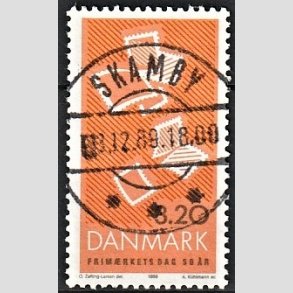 FRIM�RKER DANMARK | 1989 - AFA 951 - Frim�rkets Dag 50 �r - 3,20 Kr. flerfarvet - Pragt Stemplet