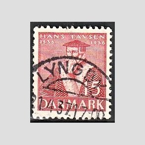 FRIM�RKER DANMARK | 1936 - AFA 232 - Reformationen 15 �re r�d - Lux Stemplet