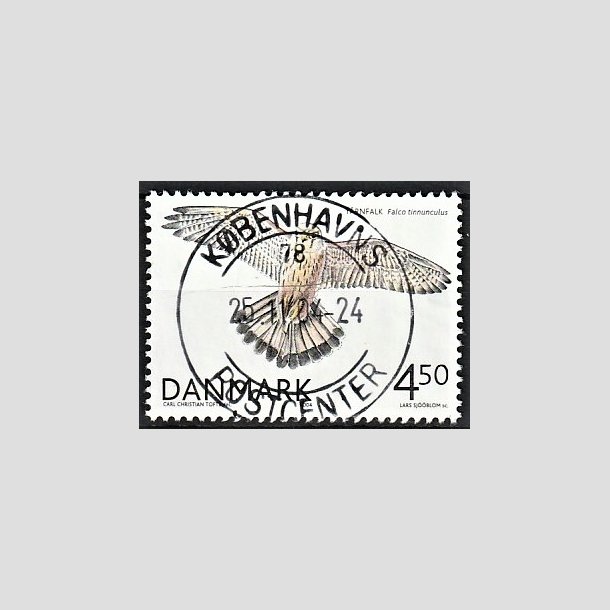FRIMRKER DANMARK | 2004 - AFA 1409 - Rovfugle i Danmark - 4,50 Kr. Trnfalk - Pragt Stemplet