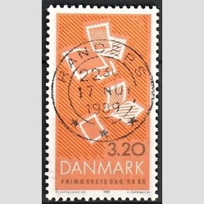 FRIM�RKER DANMARK | 1989 - AFA 951 - Frim�rkets Dag 50 �r - 3,20 Kr. flerfarvet - Pragt Stemplet
