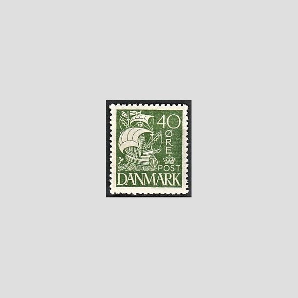 FRIMRKER DANMARK | 1927 - AFA 174 - Karavel 40 re grn - Ubrugt