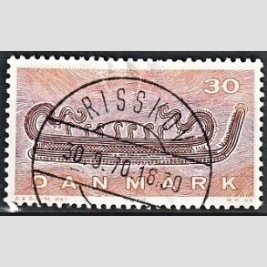 FRIM�RKER DANMARK | 1970 - AFA 503 - Dansk skibsfart - 30 �re lysbrun/r�dbrun - Lux Stemplet