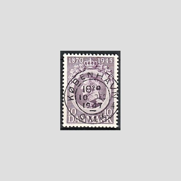 FRIMRKER DANMARK | 1945 - AFA 290 - Chr. X 75 r 10 re violet - Pragt Stemplet "AARHUS"