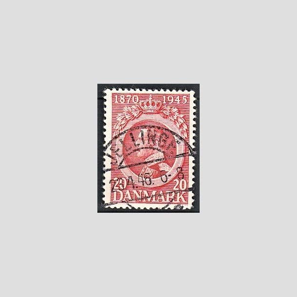 FRIMRKER DANMARK | 1945 - AFA 291 - Chr. X 75 r 20 re rd - Pragt Stemplet Jellinge