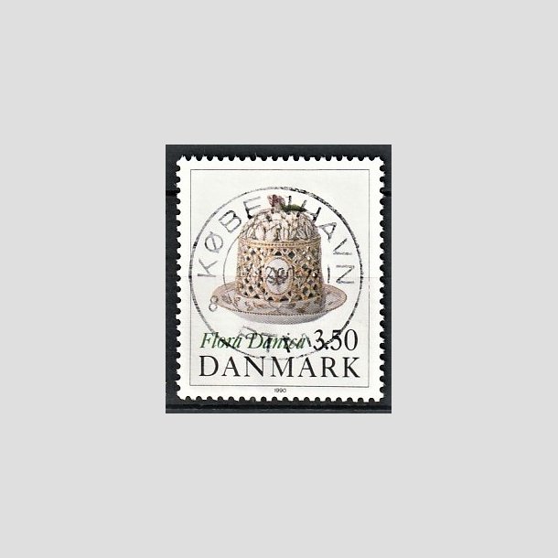 FRIMRKER DANMARK | 1990 - AFA 966 - Flora Danica 200 r - 3,50 Kr. flerfarvet - Pragt Stemplet