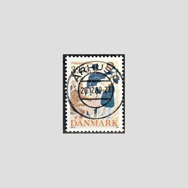 FRIMRKER DANMARK | 1989 - AFA 933 - Frelsens Hr - 3,20 Kr. + 50 re flerfarvet - Pragt Stemplet