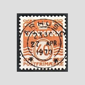 FRIM�RKER DANMARK | 1971 - AFA 514 - B�lgelinie 40 �re oragne - Lux Stemplet