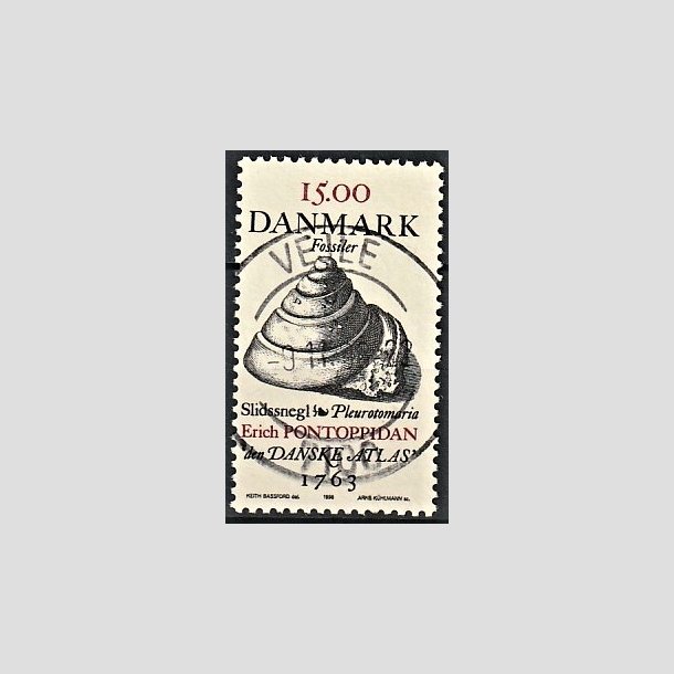 FRIMRKER DANMARK | 1998 - AFA 1194 - Fossiler - 15,00 Kr. flerfarvet - Lux Stemplet