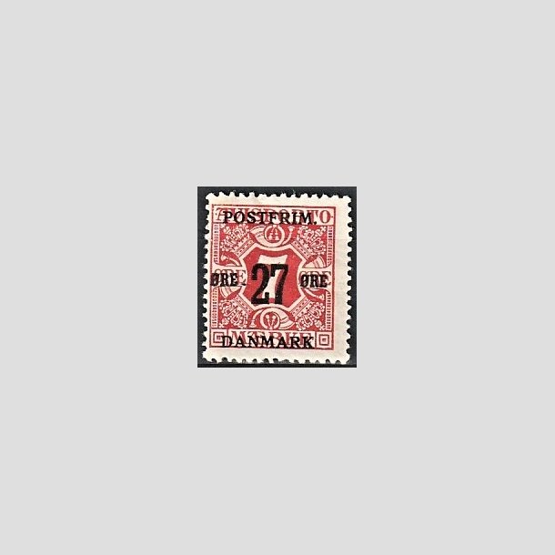 FRIMRKER DANMARK | 1918 - AFA 87 - 27 re/7 re rd provisorium - Ubrugt