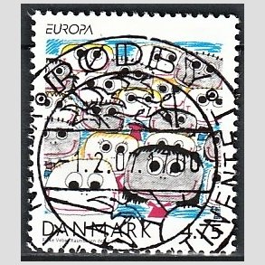 FRIM�RKER DANMARK | 2006 - AFA 1482 - Europam�rker b�rn/unge - 4,75 Kr. flerfarvet - Pragt Stemplet