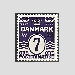 FRIM�RKER DANMARK | 1930 - AFA 184 - B�lgelinie 7 �re violet - Postfrisk