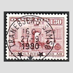 FRIMRKER DANMARK | 1980 - AFA 693 - Postgrden Kbenhavn - 1,30 Kr. rd - Pragt Stemplet