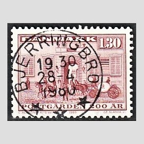 FRIMRKER DANMARK | 1980 - AFA 693 - Postgrden Kbenhavn - 1,30 Kr. rd - Pragt Stemplet Bjerringbro