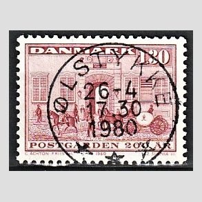 FRIMRKER DANMARK | 1980 - AFA 693 - Postgrden Kbenhavn - 1,30 Kr. rd - Pragt Stemplet lstykke
