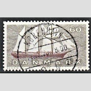 FRIM�RKER DANMARK | 1970 - AFA 505 - Dansk Skibsfart - 60 �re gr�oliv/r�dbrun - Pragt Stemplet
