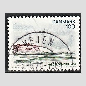 FRIM�RKER DANMARK | 1975 - AFA 599 - S�nderjylland - 100 �re flerfarvet - Pragt Stemplet