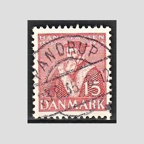 FRIM�RKER DANMARK | 1936 - AFA 232 - Reformationen 15 �re r�d - Lux Stemplet Pandrup