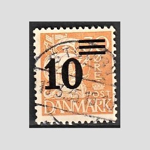 FRIMRKER DANMARK | 1934 - AFA 222 - 10/30 re orangegul provisorier - Lux Stemplet
