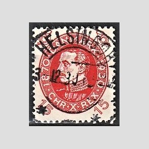FRIMRKER DANMARK | 1930 - AFA 190 - Chr. X 60 r 15 re rd - Lux Stemplet Helsingr