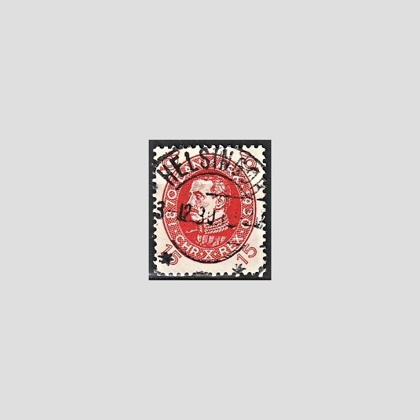 FRIMRKER DANMARK | 1930 - AFA 190 - Chr. X 60 r 15 re rd - Lux Stemplet Helsingr