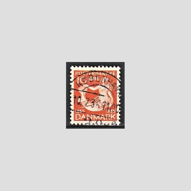 FRIMRKER DANMARK | 1935 - AFA 225 - H. C. Andersen 10 re orange - Lux Stemplet