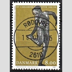 FRIMRKER DANMARK | 2006 - AFA 1476 - Glyplotek 100 r. - 8,00 Kr. Danserinde - Pragt Stemplet