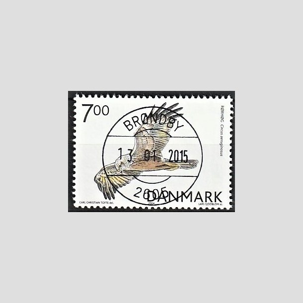 FRIMRKER DANMARK | 2004 - AFA 1412 - Rovfugle i Danmark - 7,00 Kr. Rrhg - Pragt Stemplet