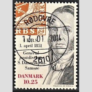 FRIMRKER DANMARK | 2001 - AFA 1279 - Frimrket 150 r - 10,25 Kr. flerfarvet - Lux Stemplet