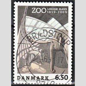 FRIM�RKER DANMARK | 2009 - AFA 1579 - Zoologisk Have - 6,50 Kr. flerfarvet - Pragt Stemplet