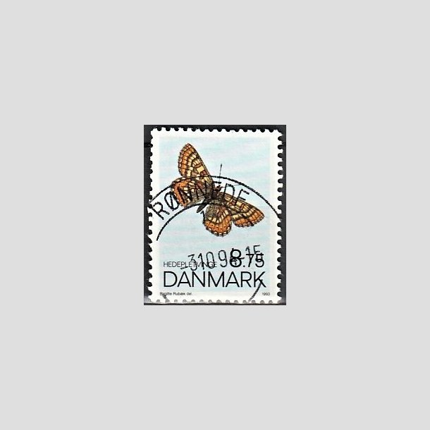 FRIMRKER DANMARK | 1993 - AFA 1039 - Sommerfugle - 8,75 Kr. flerfarvet - Pragt Stemplet