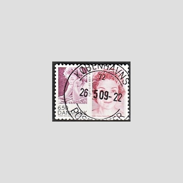 FRIMRKER DANMARK | 2008 - AFA 1552 - Store danskere 2. - 6,50 Kr. Bodil Kjer - Pragt Stemplet