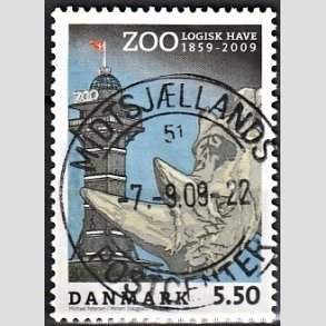 FRIM�RKER DANMARK | 2009 - AFA 1578 - Zoologisk Have - 5,50 Kr. flerfarvet - Lux Stemplet