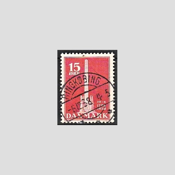 FRIMRKER DANMARK | 1938 - AFA 244 - Stavnsbndet 15 re rd - Lux Stemplet