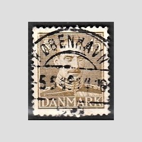 FRIMRKER DANMARK | 1946 - AFA 296 - Chr. X 45 re oliven - Lux Stemplet 