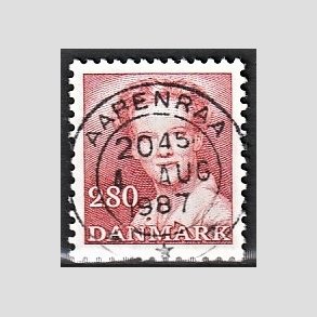 FRIMRKER DANMARK | 1985 - AFA 820 - Dronning Margrethe - 2,80 Kr. rd - Pragt Stemplet