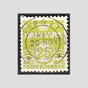 FRIM�RKER DANMARK | 1965 - AFA 430 - B�lgelinie 25 �re lysgr�n - Lux Stemplet
