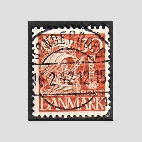 FRIM�RKER DANMARK | 1940 - AFA 259 - Karavel 30 �re orange Type II - Pragt Stemplet