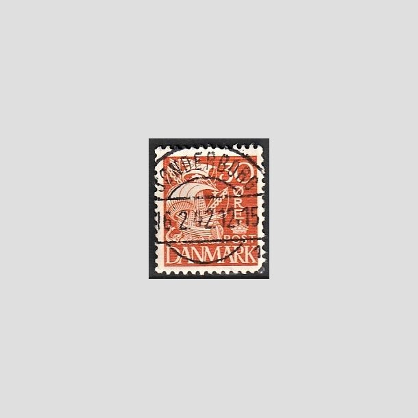 FRIMRKER DANMARK | 1940 - AFA 259 - Karavel 30 re orange Type II - Pragt Stemplet