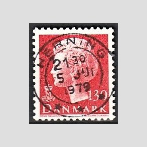 FRIMRKER DANMARK | 1979 - AFA 678 - Dronning Margrethe - 130 re rd - Pragt Stemplet