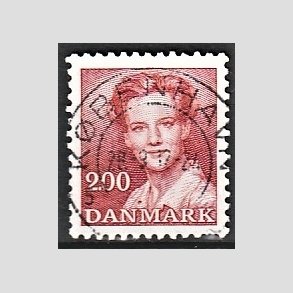 FRIMRKER DANMARK | 1982 - AFA 751 - Dronning Margrethe - 2,00 Kr. rd - Pragt Stemplet