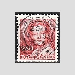 FRIMRKER DANMARK | 1985 - AFA 820 - Dronning Margrethe - 2,80 Kr. rd - Pragt Stemplet