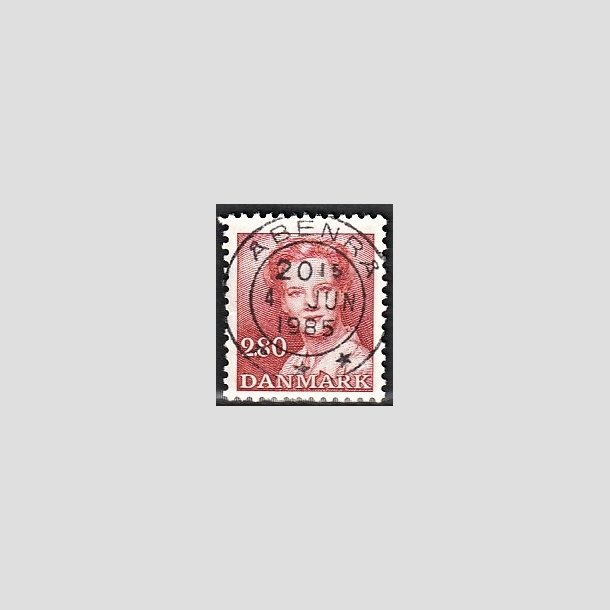 FRIMRKER DANMARK | 1985 - AFA 820 - Dronning Margrethe - 2,80 Kr. rd - Pragt Stemplet