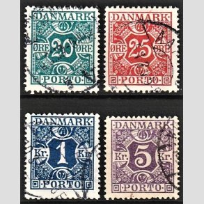 FRIMRKER DANMARK | 1921-25 - AFA 13,14,15,16 - Bogtryk Porto - Stemplet